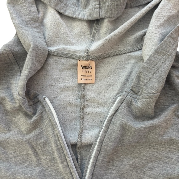 Smash + Tess Jilly Jogger Gray Hoodie Romper Size XXS Drawstring waist - Picture 1 of 6